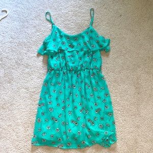 Wet Seal Teal Flower Dress